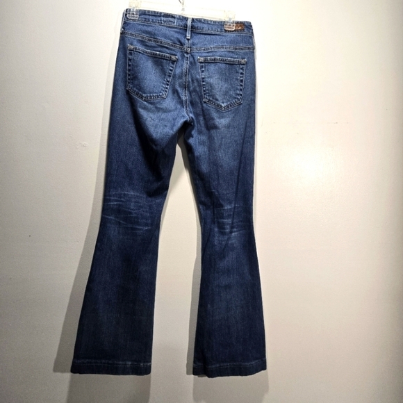 Adrianna Goldsmeid Medium Wash Jeans Janis High Rise Flare 28W - Picture 2 of 11